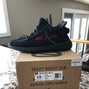 Adidas Yeezy Boost 350 V2 Black and Red “Bred”